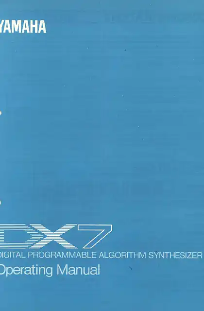 yamaha雅马哈DX7 Operating Manual (Image)